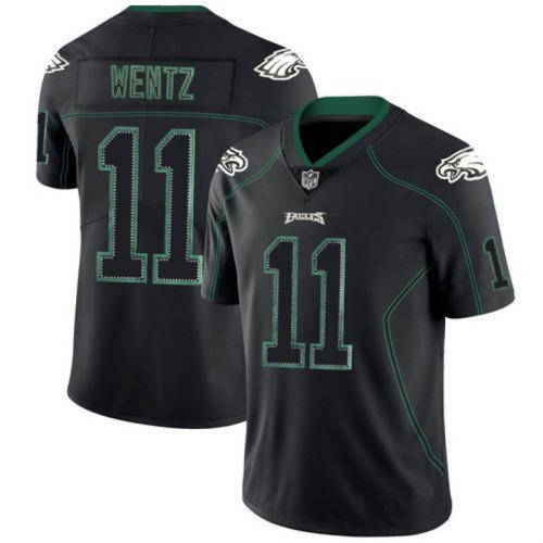 No 11 Carson Wentz American Football Jersey T-shirt Philadelphia Eagles Fan Apparel PQ27854Q