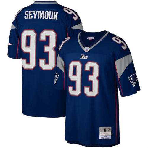 93 Richard Seymour Fan Apparel New England Patriots American Football Tops PQ27854M