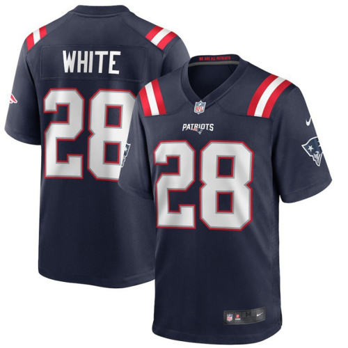 28 James White Fan Apparel New England Patriots American Football Tops PQ27854K
