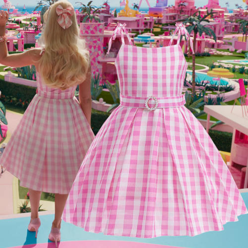 Real-life Cartoon Movie Costume Princess Uniform Girl Plaid Fancy Dress PQ21043