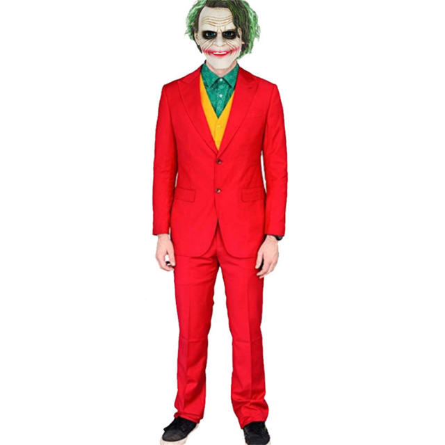 Halloween Clown Joker Jacques Phoenix Suit Male Masquerade Adult Cosplay Uniform PQ1948