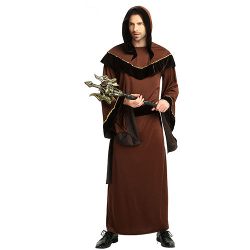 Halloween Pastor Cosplay Uniform Men Priest Cosplay Costume PQ979