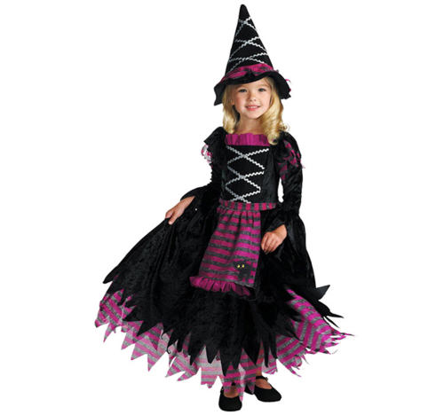 Child Halloween Witch Costume Girl Cosplay Fancy Dress PQ17130Q