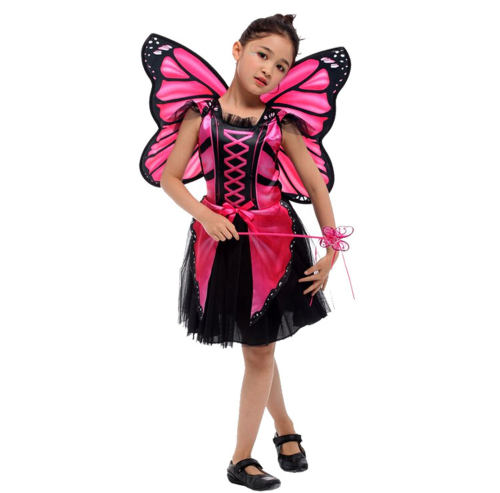 Halloween Butterfly Fairy Costume For Girl Child Stage Animal Uniform PQ17131K