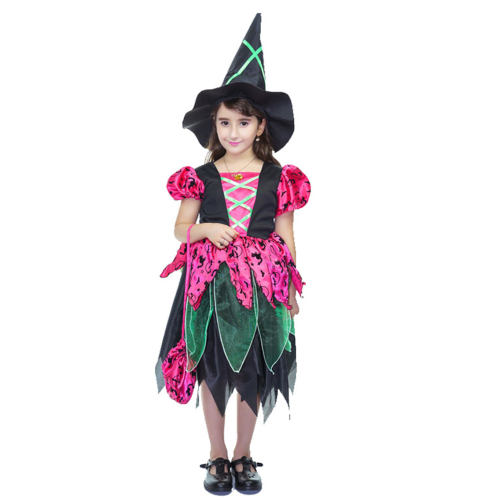 Halloween Fairy Tale Costume For Girl Witch Cosplay Fancy Dress PQ17131H