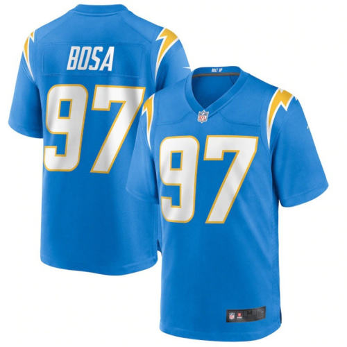 97 Nick Bosa Fan Apparel T-shirts Los Angeles Chargers Jersey PQ1592H