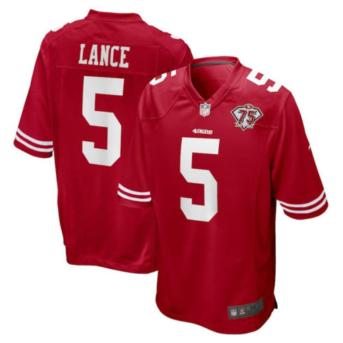 5 Trey Aubrey Lance Fan Apparel Sport T-shirts San Francisco 49ers Jersey PQ1592G