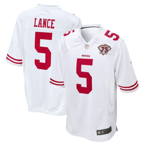 5 Trey Aubrey Lance Fan Apparel Sport T-shirts San Francisco 49ers Jersey PQ1592G
