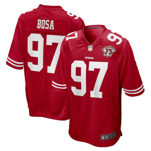97 Nick Bosa Fan Apparel Sport T-shirts San Francisco 49ers Jersey PQ1592M
