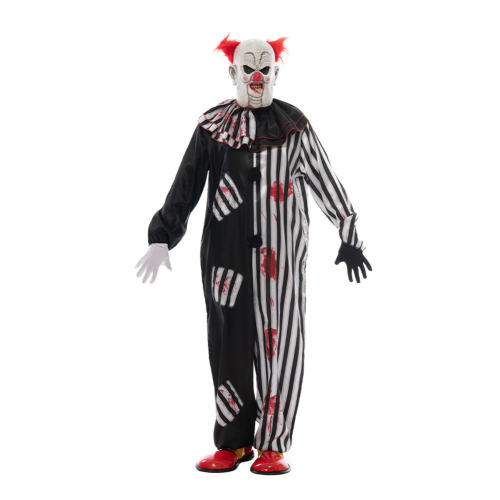 Halloween Ugly Clown Costume Male Masquerade Adult Scary Cosplay Uniform PQ2942