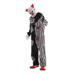 Halloween Ugly Clown Costume Male Masquerade Adult Scary Cosplay Uniform PQ2942