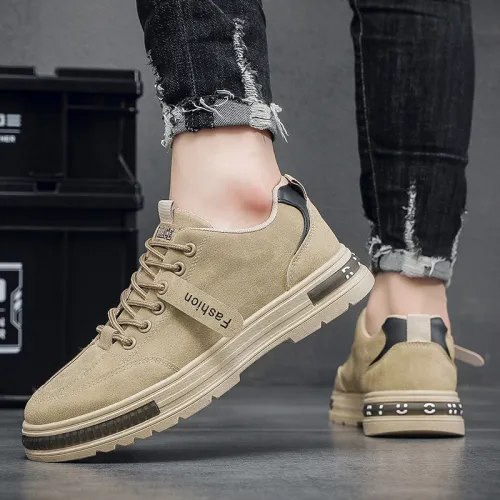 Fashion Faux Leather Skater Shoes Casual Board Shoes For Men PQB32