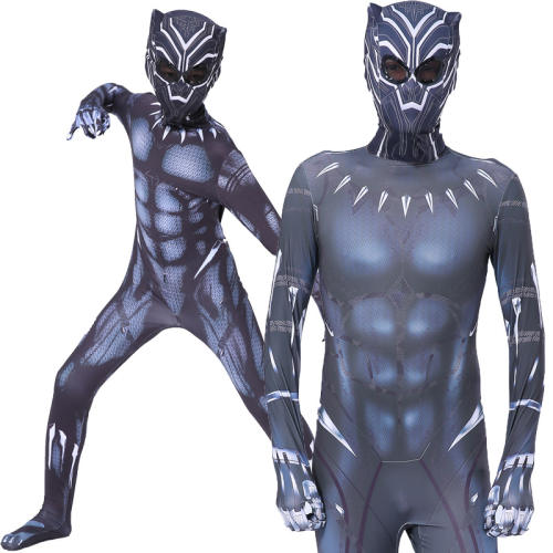 Black Panther Costume For Kid Halloween Cosplay Uniform PQ19198J