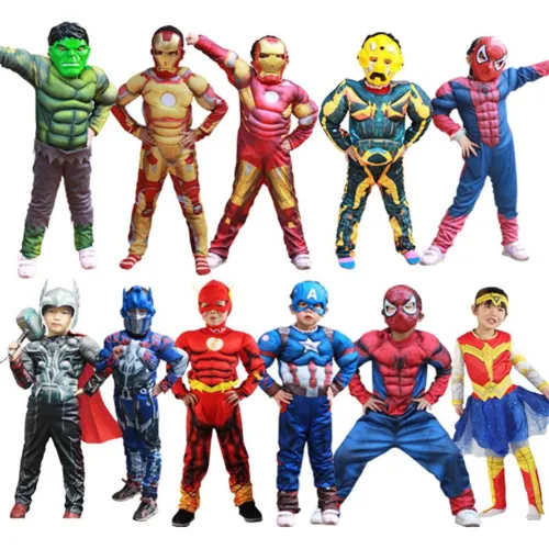 Halloween Super Hero Costume For Kid Carnival Superhero Cosplay Uniform PQ86122