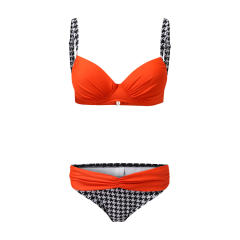 Solid Color Bikinis Set Womens Low Waist Swimwear Female Swimming Costume PQB03