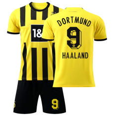 22-23 No. 9 Haaland Football Fan Apparel Borussia Dortmund Soccer Kits Sport T-shirt PQ2960