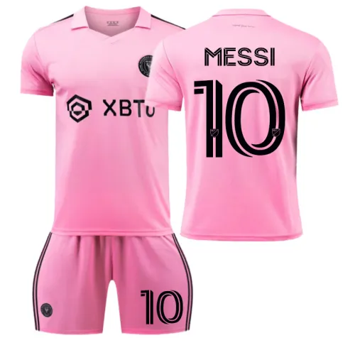23-24 Leo Messi Football Fan Apparel Tshirt Inter Miami CF Soccer Jersey PQ28860