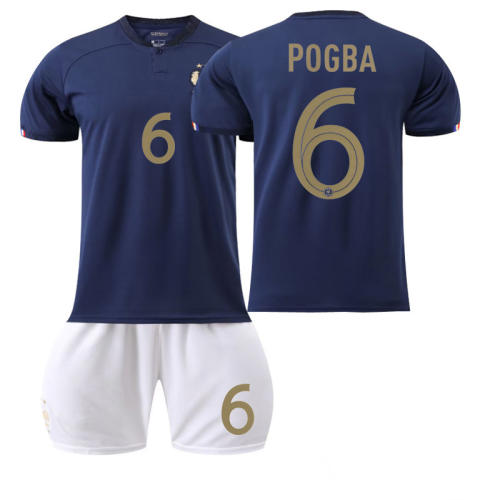 22 23 France National Football Team Fan Apparel Mbappé Home Soccer Kits PQ9522