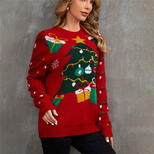 Christmas Sweaters Women Long Sleeve Santa T-shirt Xmas Tops PQC041