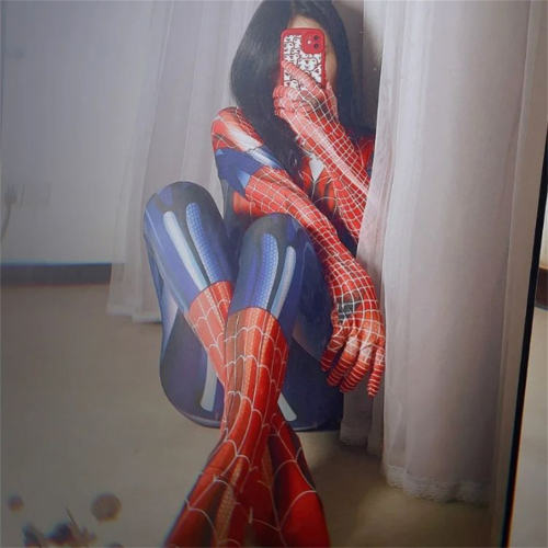 Sexy Spider Woman Catsuit Super Hero Jumpsuit Animation Movie Zentai PQ3694