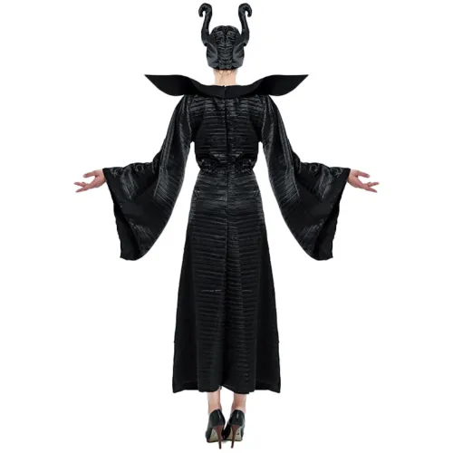 Maleficent Costume For Woman Black Queen Cosplay Halloween Stage Uniform PQ89264