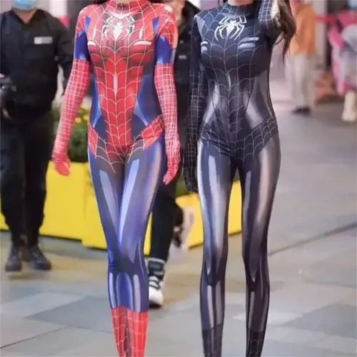Sexy Spider Woman Catsuit Super Hero Jumpsuit Animation Movie Zentai PQ3694