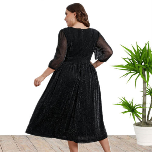 Elegant Plus Size Lace Dress For Women Wholesale Evening Dresses PQ0213