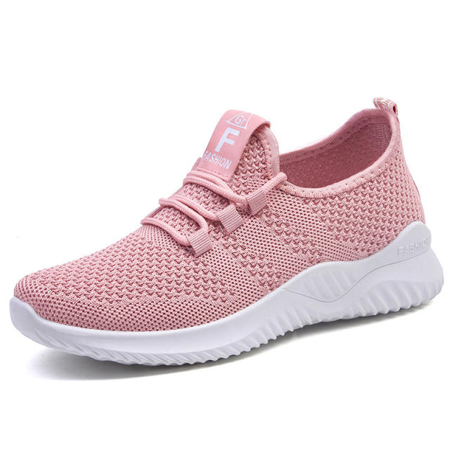 Wholesale Women Flyknit Casul Shoes Female Sport Shoes Mesh Sneakers PQ-H-66