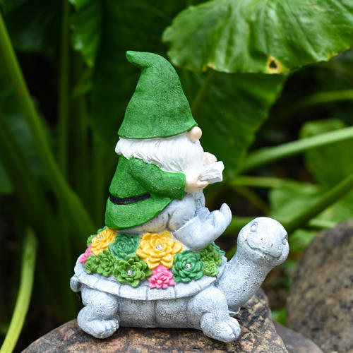 Elf Solar Resin Ornament Garden Turtle LED Lamp PQ7147