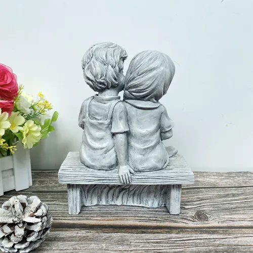 Children Statue Resin Home Ornaments Outdoor Crafts PQ9733