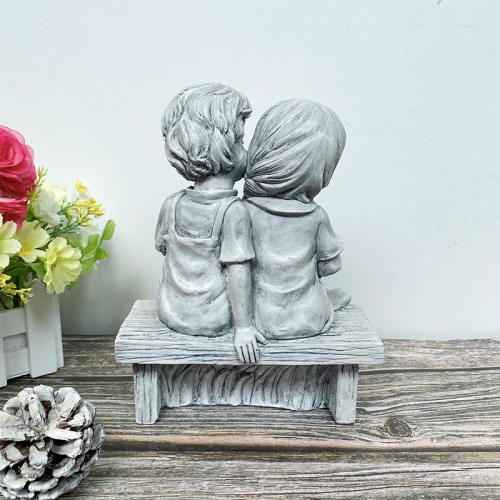 Children Statue Resin Home Ornaments Outdoor Crafts PQ9733