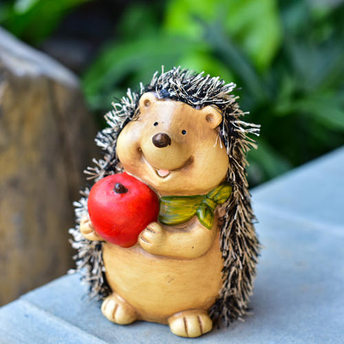 3PCS Hedgehog Ceramic Home Ornaments Outdoor Crafts PQ1299