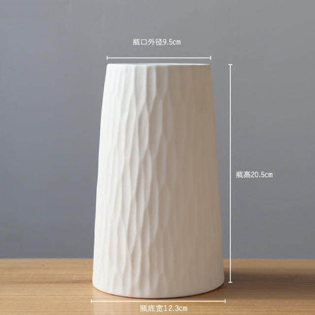 Simple Handmade Living Room Decoration Ceramic Vase Home Ornaments PQ3800