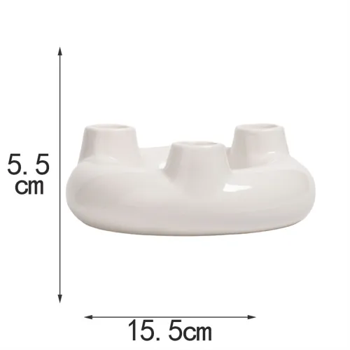 Home Ornaments Ceramic Candlestick Handmade Decoration PQ96863D