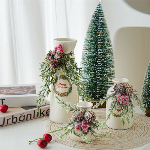 3PCS/set Ceramic Christmas Vase Handmade Decoration Home Ornaments PQ92779