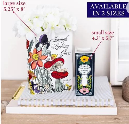 Book Ceramic Vase Home Ornaments Handmade Table Decoration PQ7845