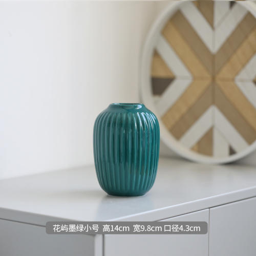 Simple Ceramic Vase Home Ornaments Handmade china Decoration PQ4533