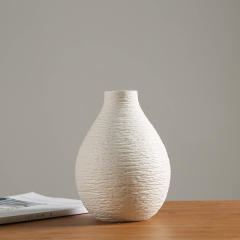 White Ceramic Vase Handmade Decoration Home Ornaments PQ-HPGF01