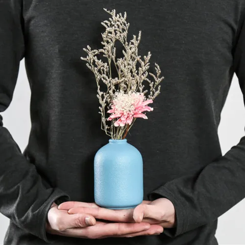 Matte Ceramic Vase Handmade Decoration Home Ornaments PQ9226