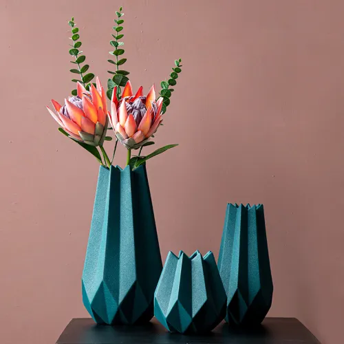 Origami Ceramic Vase Handmade Decoration Home Ornaments PQ533