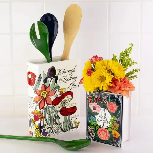Book Ceramic Vase Home Ornaments Handmade Table Decoration PQ7845