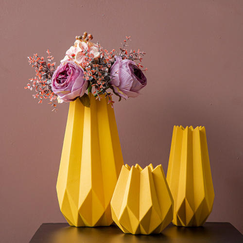 Origami Ceramic Vase Handmade Decoration Home Ornaments PQ533