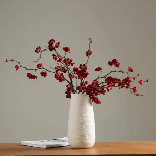 White Ceramic Vase Handmade Decoration Home Ornaments PQ-HPGF01