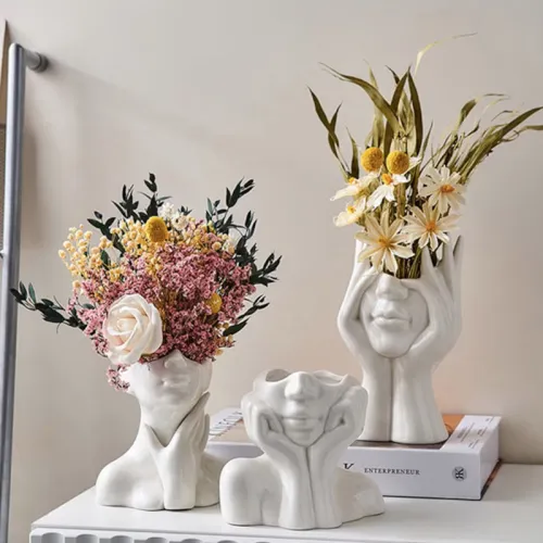Body Art Home Ornaments Ceramic Vase Handmade Decoration PQ89663