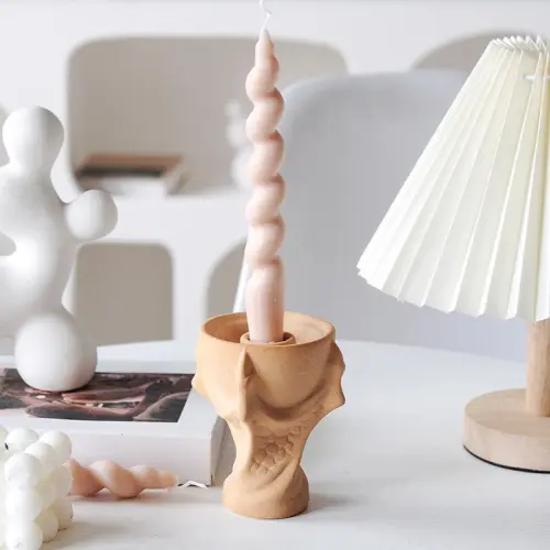 Ceramic Devil's Claw Candlestick Home Ornaments Handmade Decoration PQ-H210