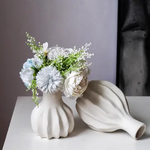 Pumpkin Home Ornaments Ceramic Vase Handmade Decoration PQ-DKV-248