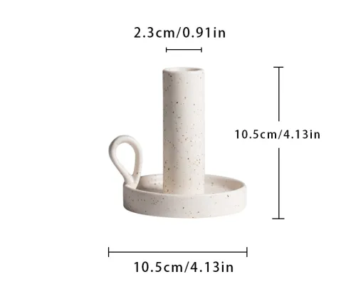 Handmade Candlestick Ceramic Festival Decoration Home Ornaments PQ30643