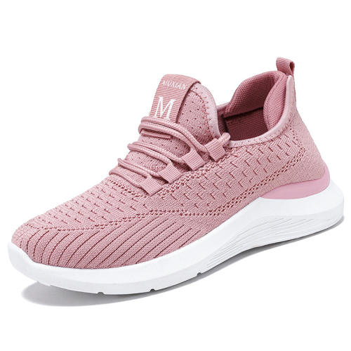 Wholesale Flyknit Sport Shoes For Female Casul Shoes Womens Mesh Sneakers PQ-G-N87