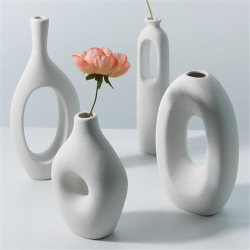 Ins Style Home Ornaments Ceramic Vase Handmade Decoration PQ-YF0012
