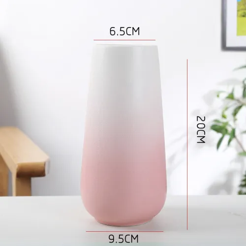 Gradient Color Home Ornaments Ceramic Vase Handmade Decoration PQ44010